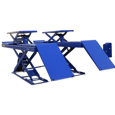 Ultra Thin Small Car Lifter with Double Cylinder Hydraulic Lift Lifting Capacity 4000kgs