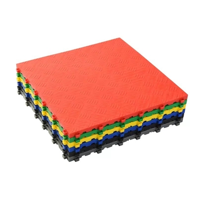 Dirt Resistant Function Black Plastic Interlock Flooring Tiles for Car Wash Grate Floor