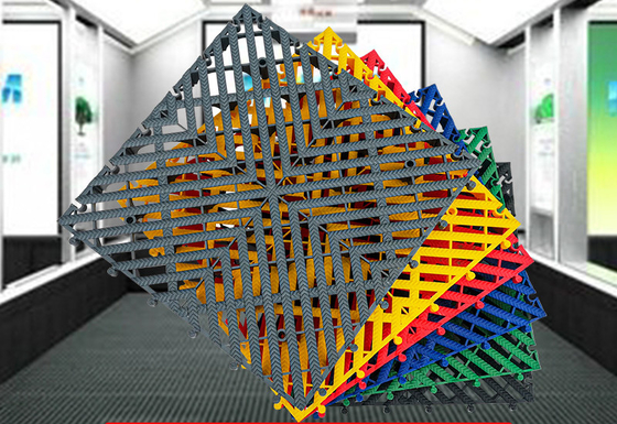 Garage Plastic Flooring Tiles Versatile and Easy to Install for Car Wash Shops