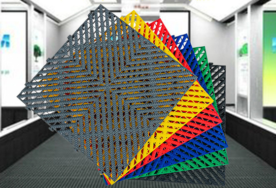 Car Wash Shop Floor Grille PP 40*40*2cm Grid Board Floor Mat Grid Floor Multi-Function