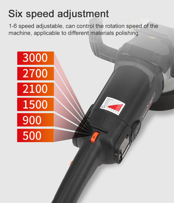800W Portable Car Polishing Machine for 6 Speed Car Waxing and Beauty Polishing