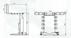 Max. Wheel Diameter 1000mm Pneumatic 80kgs Wheel Lift for Wheel Balancing Machine