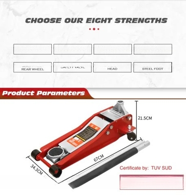 Automotive Tire Repair Lightweight 3 Ton Aluminum Pneumatic Racing Floor Jack for Cars