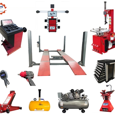 Customer Request 4 Post Car Lift Wheel Alignment Machine Tire Changer Wheel Balancer