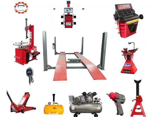 Customer Request 4 Post Car Lift Wheel Alignment Machine Tire Changer Wheel Balancer