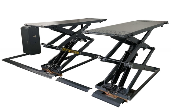 110mm MIN HEIGHT CE 3.5T Super-Thin Scissor Car Lifter for Smooth Vehicle Lifting