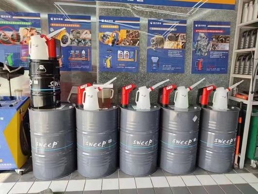 Steel 55 Gallon 200L Air Operated Powered Pressure Piston Drum Barrel Engine Motor Lubricant Pneumatic Oil Transfer Pump with Counter