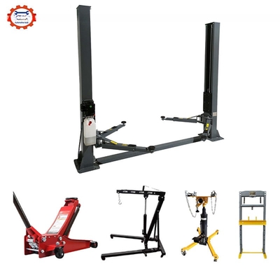 4000kgs Lifting Capacity Base Plate 2 Post Lift with Double Cylinder Hydraulic Release