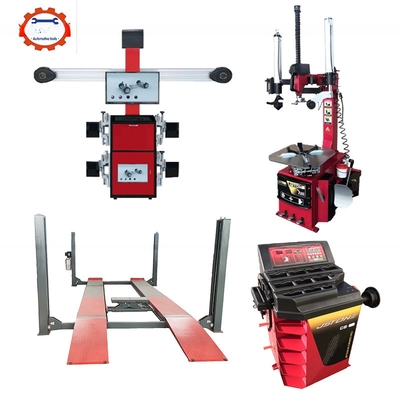 6000kg Garage Lift With Four Post And Double Cylinder Hydraulic Lift For Wheel Alignment