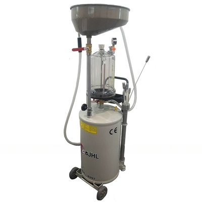 High Capacity 80L Red Pressured Oil Drain Tank with Rotary Pump Vacuum Oil Lift Drainer