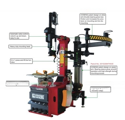 Max. Wheel Diameter 1000mm C233SE Custom Full Automatic Leverless Tire Changer Machine