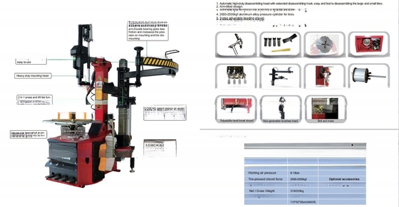 12''-24'' Inside Clamping Tyre Changing Machine T930S for Customer Request