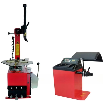 Dismounting Car Tyre Fully Automatic Tire Changer And Wheel Balancing Machine Combo