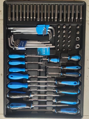 Car Repair Workshop Tool Cabinet with 7 Drawers and Heavy Duty Stainless Steel Rolling Box