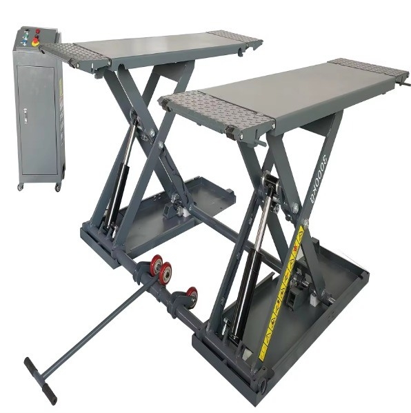 2.2kw Motor Power Mid Rise Car Scissor Lift 3.5 Ton Low Profile Electric Portable Lift