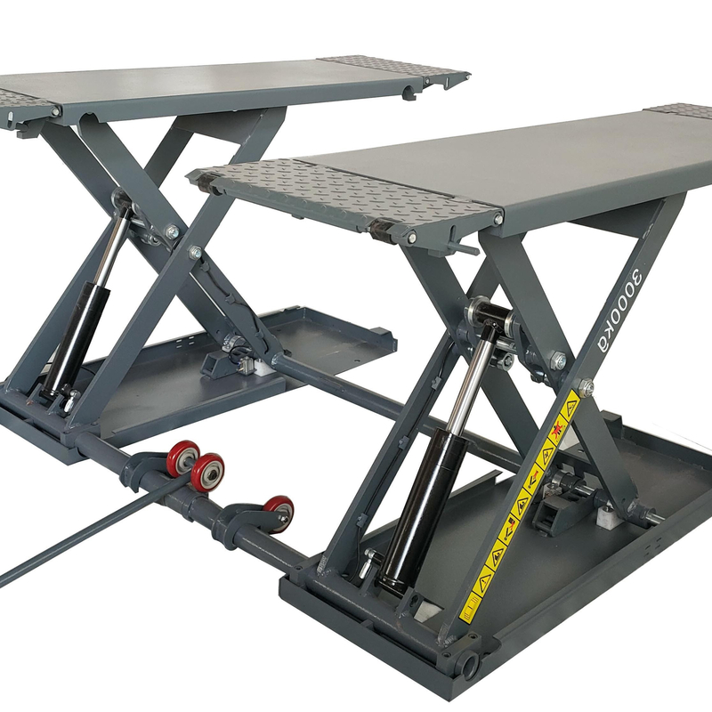 Portable Mid Rise 6600lbs Auto Jack Lifting Hydraulic Scissor Car Lift for Car Repairing