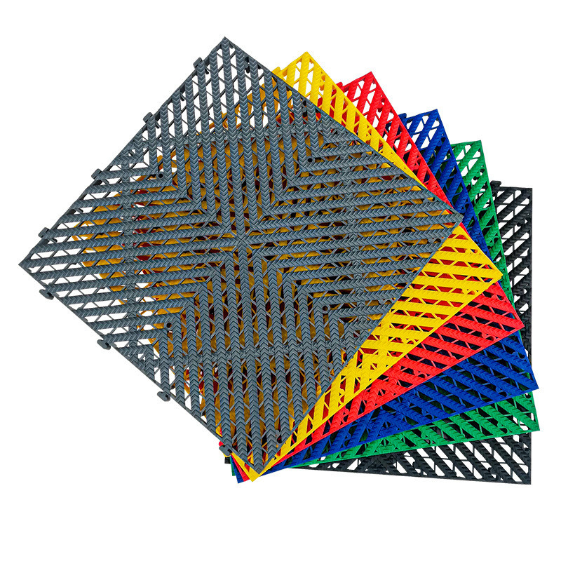 Car Wash Shop Floor Grille PP 40*40*2cm Grid Board Floor Mat Grid Floor Multi-Function