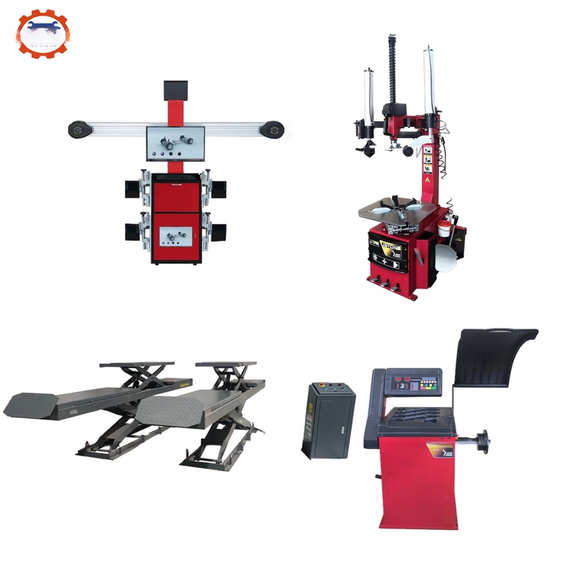 Max. Wheel Diameter 1000mm 3D Wheel Aligner Scissors Car Lift Elevator Tire Changer