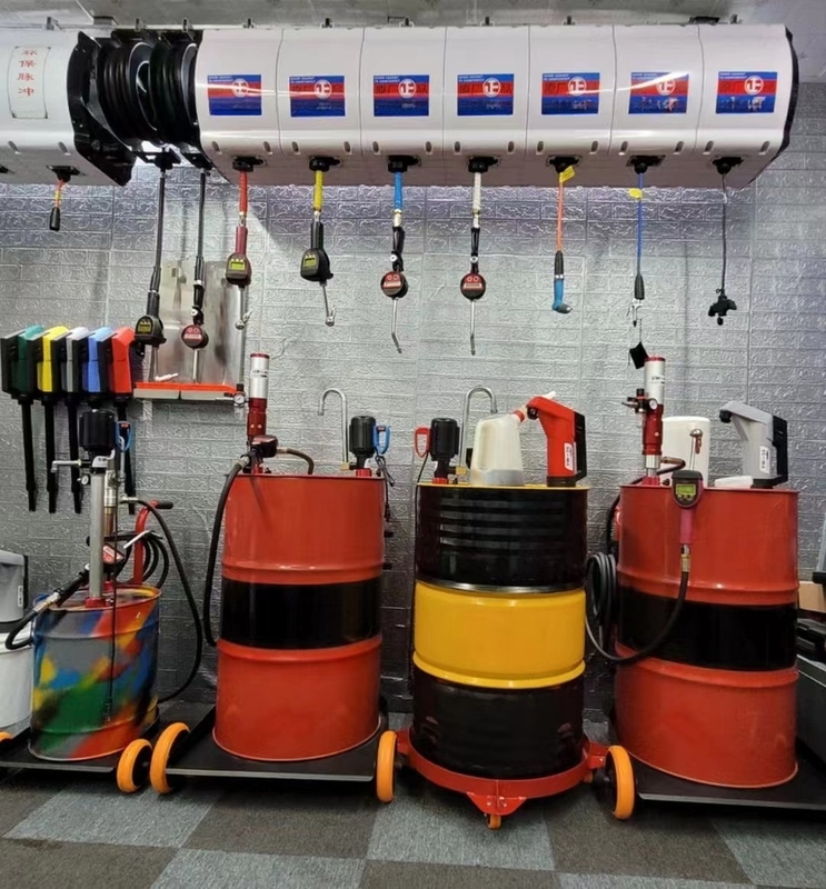 600cc Air Operated Pressure Piston Drum Barrel Engine Motor Lubricant Pneumatic Oil Transfer Pump with Counter
