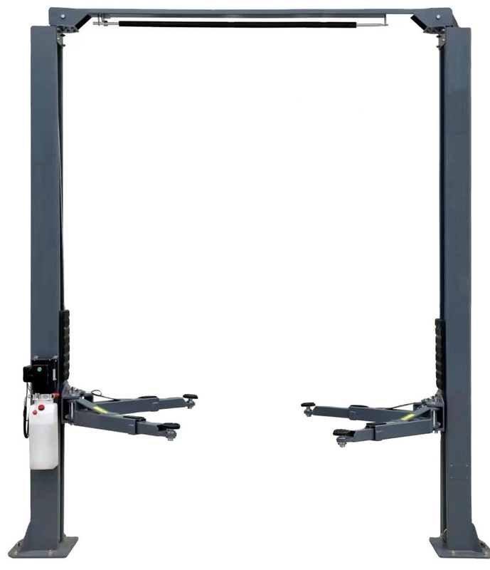 Double Cylinder Hydraulic Lift 4 Tons Clear Floor 2 Post Manual Release Car Lift