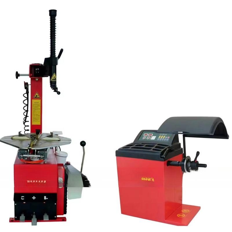 Automotive Tire Repair Coseng Tire Changer and Wheel Balancing Machine Combo Inside clamping 12&quot;-24